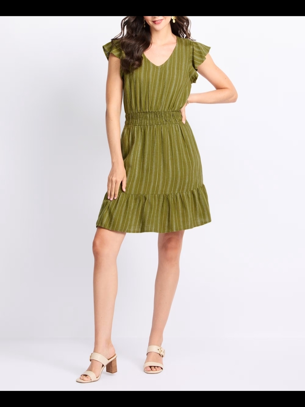 Market & Spruce 'Marin' Linen Blend Dress